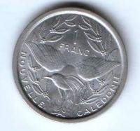 1 франк 1973 г. Новая Каледония