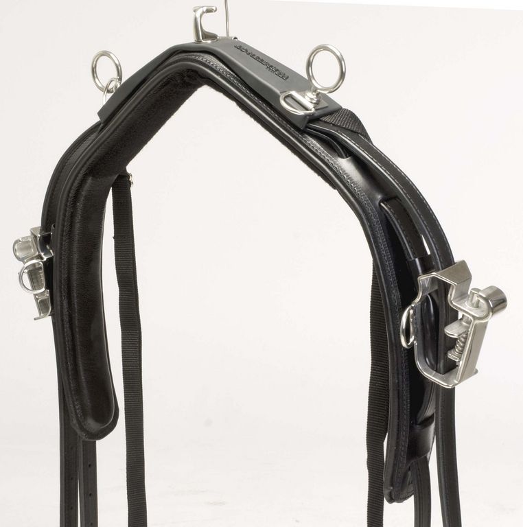 Комплект упряжи "W-LEATHER LINE". ПРИЗОВОЙ. С защелками QH. Кожа.