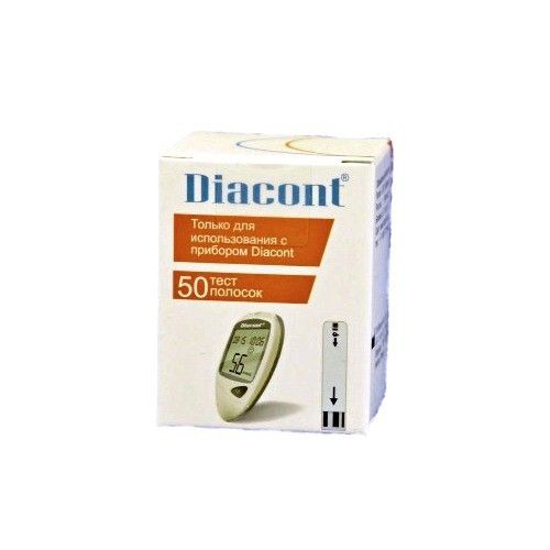 ТЕСТ-ПОЛОСКИ К ГЛЮКОМЕТРУ DIACONT №50