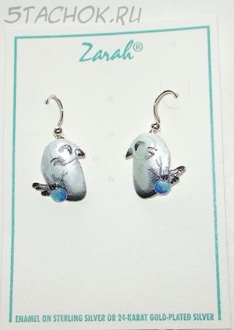 Серьги "Тайский котенок" серебро 925, ювелирная эмаль