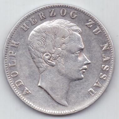 1 гульден 1843 г. Нассау