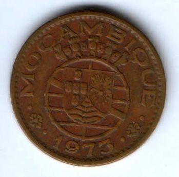 1 эскудо 1973 г. Мозамбик Португалия