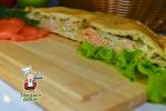 пирог из слоеного теста с картофелем и семгой