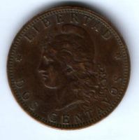 2 сентаво 1892 г. Аргентина