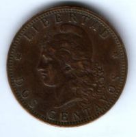 2 сентаво 1892 г. Аргентина