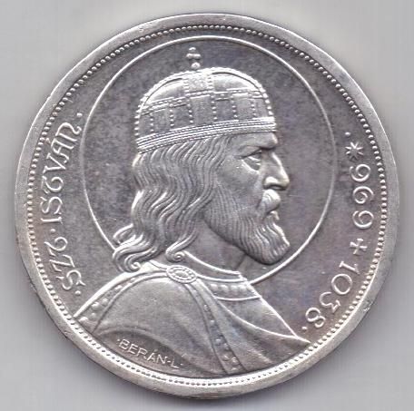 5 пенго 1938 г. Венгрия