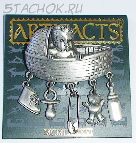 Брошь "Запасливый малыш" под олово