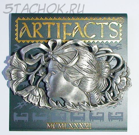 Брошь "Девушка в цветах" под олово