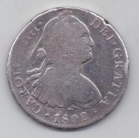 8 реалов 1802 г. Мексика (Испания)