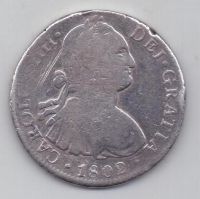8 реалов 1802 г. Мексика (Испания)