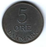 5 эре 1952 г. Дания