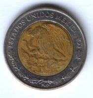 1 песо 2006 г. Мексика