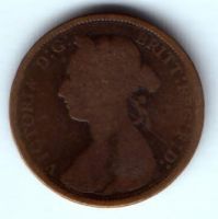 1/2 пенни 1890 г. Великобритания