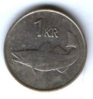 1 крона 1981 г. Исландия