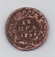 денга 1731 г. перечекан