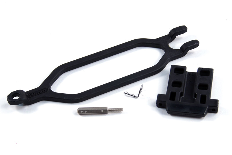 Hold down, battery/ hold down retainer/ battery post/ angled body clip - TRA6727X