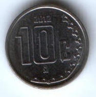 10 сентаво 2012 г. Мексика