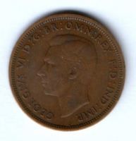 1/2 пенни 1937 г. Великобритания