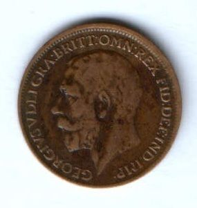 1 фартинг 1918 г. Великобритания