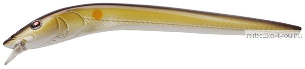 Воблер Sebile SLENDER EEL 126mm SU / 13,3гр /  до 0,6м цвет GV