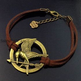 Кожаный браслет Голодные игры, Сойка пересмешница