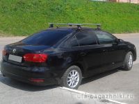 Багажник на крышу Volkswagen Jetta, Атлант, аэродинамические дуги