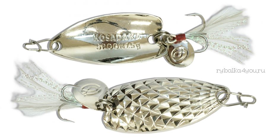 Блесна Kosadaka Pin Spoon 40мм /  5 грамм /  Silver