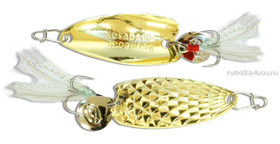 Блесна Kosadaka Pin Spoon 40мм /  5 грамм /  Gold