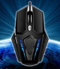 Игровая мышь 2400 dpi с синим модингом