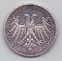 2 гульдена 1848г. Франкфурт(Германия)