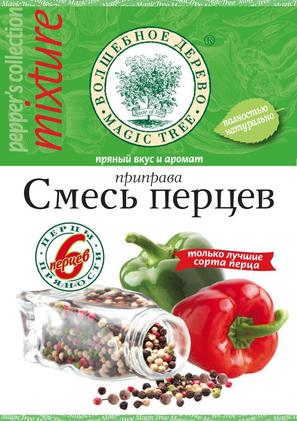 ВД Приправа "Смесь перцев" молотая с морской солью  30г