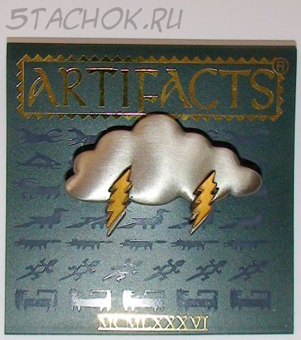 Брошь и Серьги-гвоздики "Непогода" под олово/золото