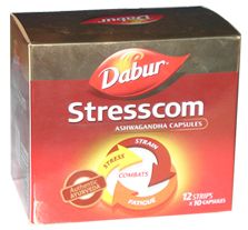 Стресском Дабур (Stresscom Dabur),при нервных расстройствах, стрессах, 120 капсул