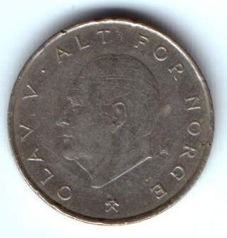 1 крона 1989 г. Норвегия