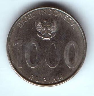 1000 рупий 2010 г. Индонезия
