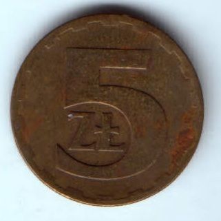 5 злотых 1977 г. Польша