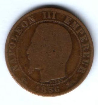 5 сантимов 1856 г. Франция