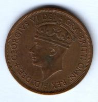 1/12 шиллинга 1945 г. Джерси Георг VI Великобритания Освобождение