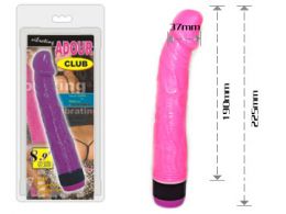BW-001081-0101S / ВИБРОМАССАЖЕР ДЛ.22,5СМ ДИАМ.3,4СМ,РОЗ.,TPR