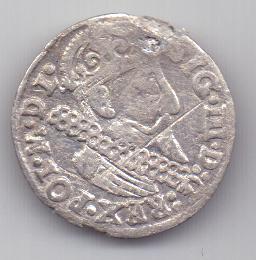 3 гроша 1624 г. Польша