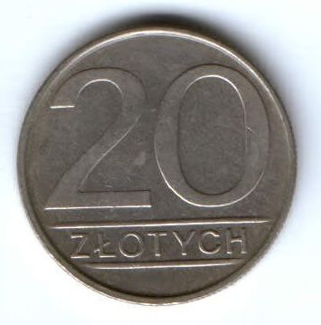 20 злотых 1984 г. Польша