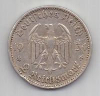 2 марки 1934 г. Кирха. Германия