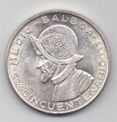 1 / 2 бальбоа 1953 г. Панама