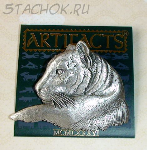 Брошь "Львица" под олово