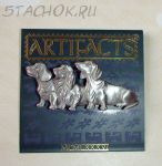 Брошь "Три таксы" под олово