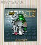 Брошь "Лягушка на грибочке" под олово, эмаль