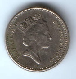 5 пенсов 1990 г. Великобритания