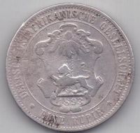 1 рупия 1893 г. редкий год. Германская Восточная Африка