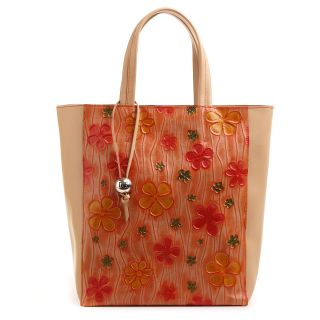 727/P DG кожа цветы роз./руга беж. Ц (сумка жен.)