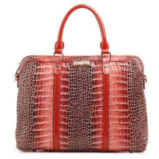 24202 FD лак крокодил коралл Ц (сумка жен.)